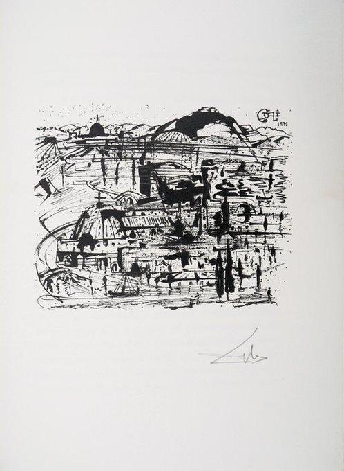 Salvador Dali (1904-1989) - Ville imaginaire, Antiek en Kunst, Antiek | Overige Antiek