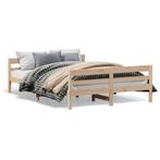 Massief Houten Bed 140x200 | Tweede Kansje! (bedframe), Verzenden, Rustiek, 140 cm, 200 cm