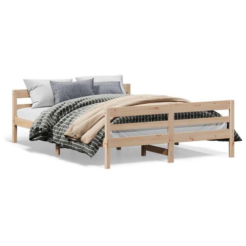 Massief Houten Bed 140x200 | Tweede Kansje! (bedframe), Huis en Inrichting, Slaapkamer | Bedden, 140 cm, 200 cm, Nieuw, Hout, Tweepersoons