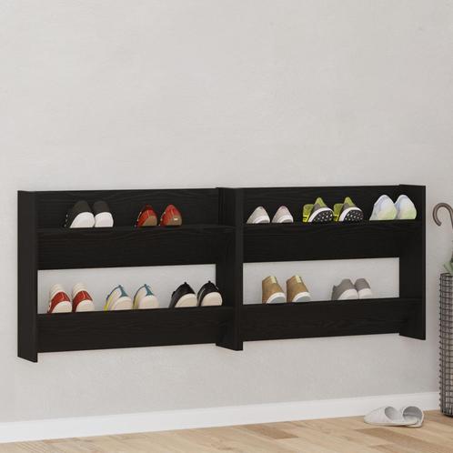 vidaXL Wand Schoenkasten met plank Anders met opslag 2 pcs, Huis en Inrichting, Kasten | Schoenenkasten, Nieuw, Verzenden