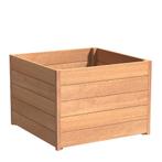Hardhouten plantenbak Sevilla 100x100x71,3cm - Met bodem, 100 cm of meer, Vierkant, Nieuw, 60 cm of meer