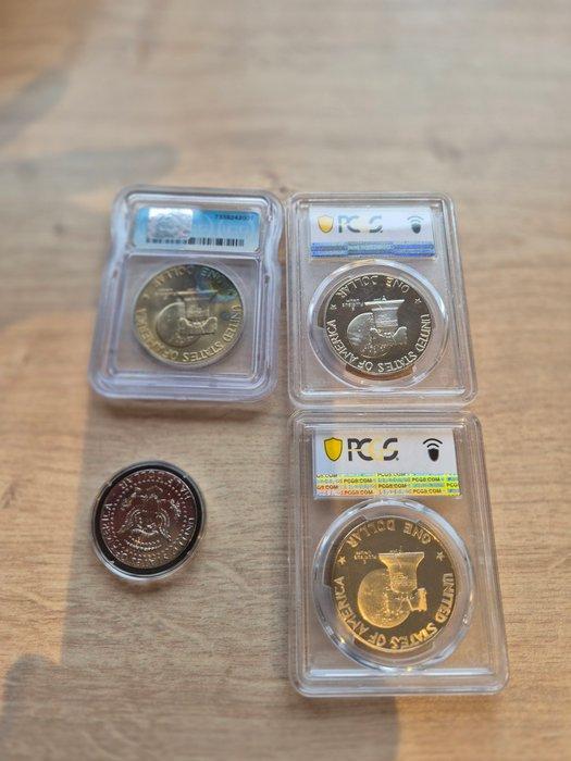 États-Unis. Lot of 4 coins, 1976/2925 (Sans prix de réserve), Timbres & Monnaies, Monnaies | Europe | Monnaies non-euro