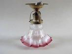 Plafondlamp (2) - Glas-in-lood, Weißglas, Messing -, Antiek en Kunst