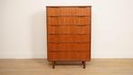 Vintage ladekast | Teak | 6 lades | 121 cm, Huis en Inrichting, Ophalen of Verzenden, Nieuw