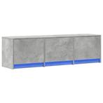 vidaXL TV Kast met LED Betonkleurig 140 x 34 x 40 cm Bewerkt, Verzenden