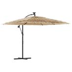 Parasol 290x290 bruin | Retour Deal | Zomerdeal!, Jardin & Terrasse, Verzenden, Stokparasol