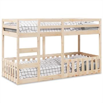 vidaXL Stapelbed massief grenenhout 80x200 cm, Verzenden
