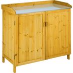 tectake Planten tafel Vita met onderkast - bruin, Tuin en Terras, Verzenden, Nieuw