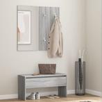 vidaXL Garderobe set bewerkt hout grijs sonoma eikenkleurig, Huis en Inrichting, Verzenden, Nieuw