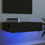 vidaXL Meuble TV avec éclairage LED noir 60x35x15,5 cm, Verzenden