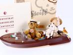 Steiff - Pop Teddybeer set met moterboot. - 1990-2000 -, Antiek en Kunst