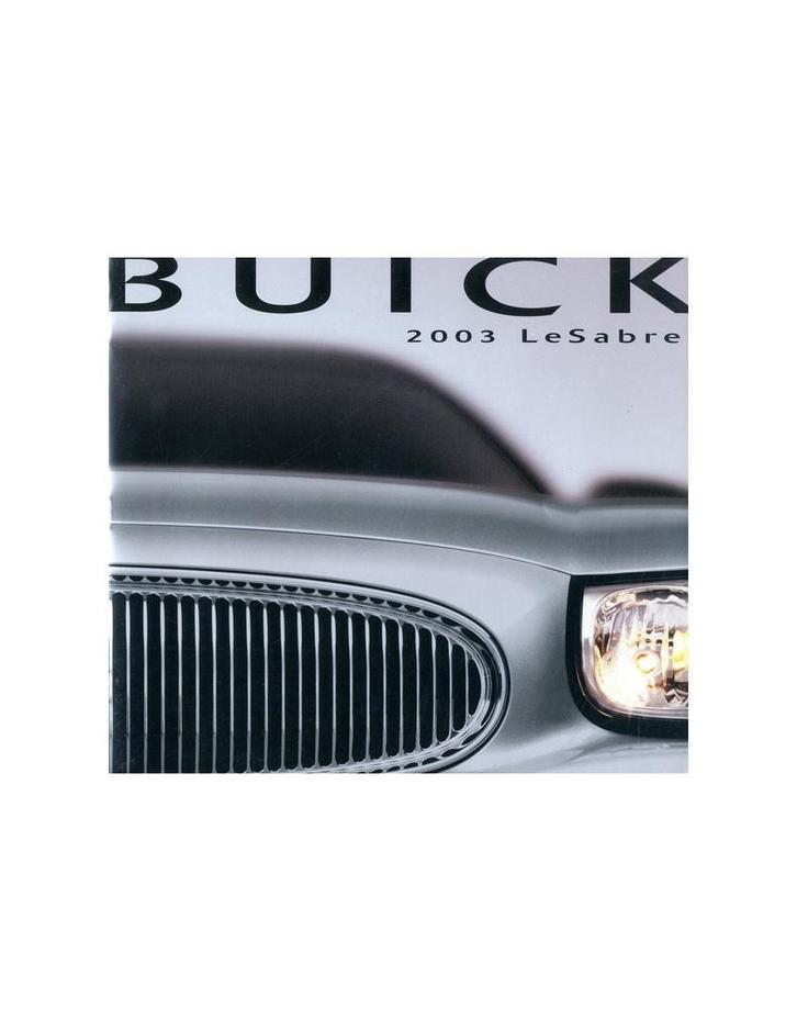 2003 BUICK LESABRE BROCHURE ENGELS, Boeken, Auto's | Folders en Tijdschriften