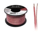 2 x 1.00 mm OFC zwart/rood op rol 10 meter 2-aderige, Verzenden, Nieuw, Kabel of Snoer