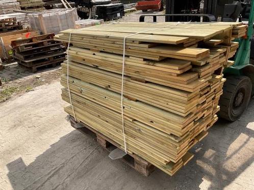 Veiling - Partij vuren tuinplanken 13,5x1,8 cm, Doe-het-zelf en Bouw, Hout en Planken