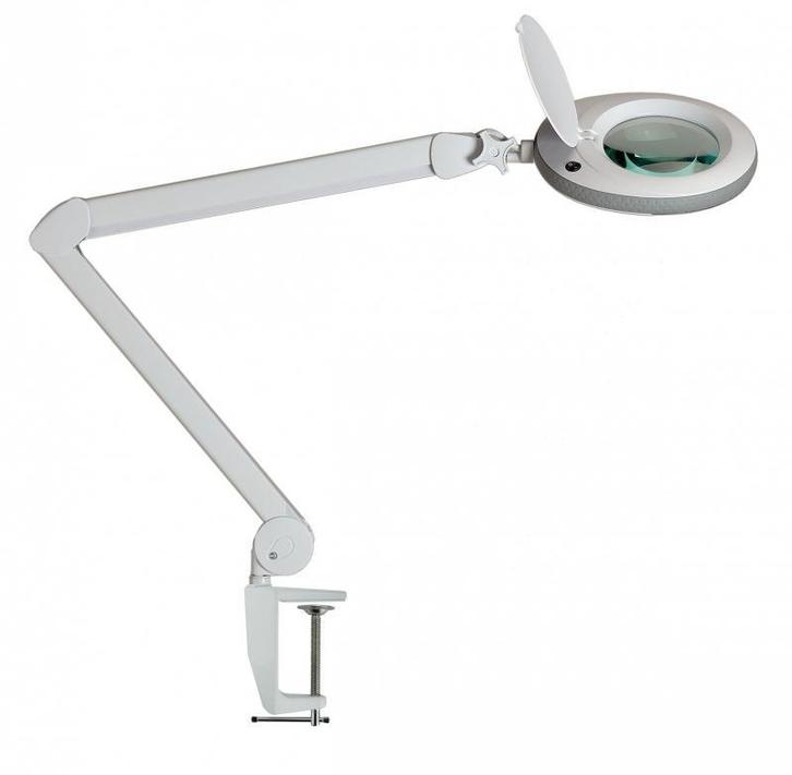 Loeplamp 125mm lens-8 dioptrie-96LED- (grijs), Hobby en Vrije tijd, Vergrootglazen, Loepen en Loeplampen, Loeplamp, Nieuw, Verzenden