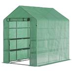 TRUUSK Foliekas 8 Planken en Deur - Groen - 214x143x195cm -, Verzenden, Nieuw