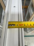PVC raam draaikiep-vast b150xh80 cm wit intrek, Nieuw, Dubbelglas, Ophalen of Verzenden, 80 tot 120 cm