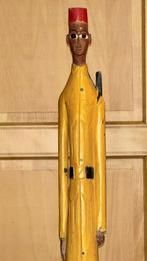 sculptuur, Le Tirailleur Sénégalais - 100 cm - Hout, Antiek en Kunst