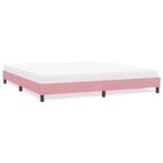 vidaXL Bedframe zonder matras 180x210 cm fluweel roze, Huis en Inrichting, Verzenden, Nieuw