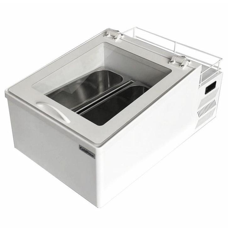 Schepijsvitrine | ICE V | Wit | 2x 5L | -15°C/-20°C |, Zakelijke goederen, Horeca | Keukenapparatuur, Nieuw in verpakking, Verzenden