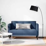 vidaXL Loveseat bank / zetel blauw 111 cm stof, Verzenden, Nieuw