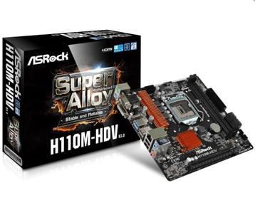 ASRock H110M-HDV R3.0 LGA1151 6/7th Gen Intel Nieuw beschikbaar voor biedingen