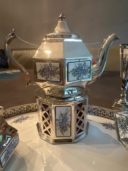 Silver - Theeservies (27) - Verzilverd - Holland Silver, Antiek en Kunst, Antiek | Meubels | Tafels