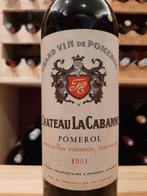 1961 Chateau La Cabanne - Pomerol - 1 Fles (0,75 liter), Verzamelen, Wijnen, Nieuw