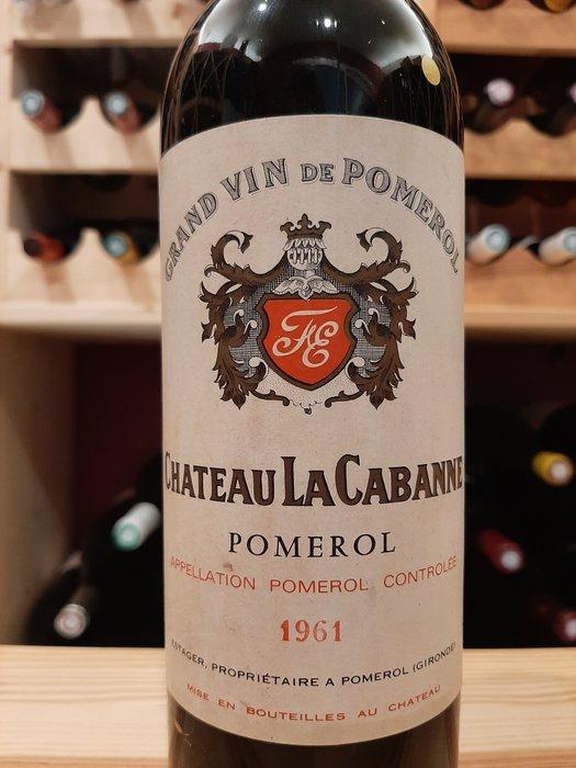 1961 Chateau La Cabanne - Pomerol - 1 Fles (0,75 liter), Verzamelen, Wijnen