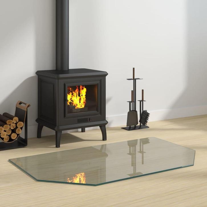 vidaXL Glasplaat openhaard zeshoekig 100x60 cm, Doe-het-zelf en Bouw, Glas en Ramen, Nieuw, Verzenden