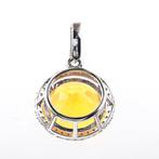 Zonder minimumprijs - Hanger Platina - 2.50ct. tw. Vuuropaal