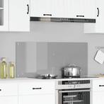 vidaXL Keuken Spatscherm Lichtgrijs 120 x 50 x 0.6 cm gehard, Antiek en Kunst, Verzenden