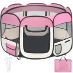 tectake Puppyren van polyester incl. draagtas - roze, Verzenden, Nieuw