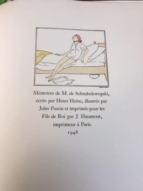 Henri Heine / Jules Pascin - Memoires de M.de, Antiek en Kunst, Antiek | Boeken en Manuscripten