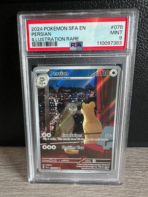 Pokémon - 1 Graded card - Persian 078 SFA Shrouded Fable 078, Hobby en Vrije tijd, Verzamelkaartspellen | Pokémon