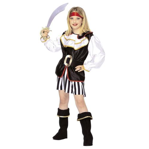 Piraat Jurk Zwart Wit Meisje, Enfants & Bébés, Costumes de carnaval & Déguisements, Envoi