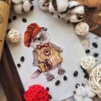 Barista Beer Borduurset 18CT op Wit Borduurstof KT4242, Verzenden, Nieuw