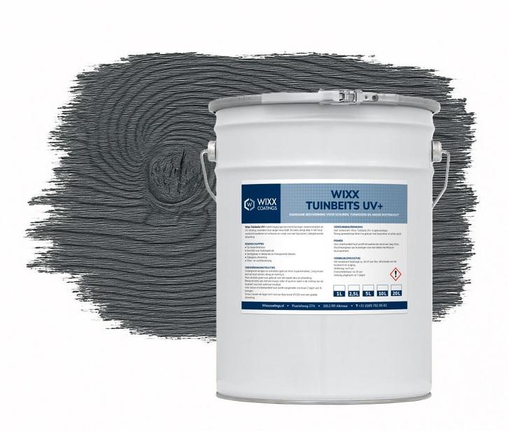 Wixx Tuinbeits UV+ Antraciet 2.5L, Doe-het-zelf en Bouw, Verf, Beits en Lak, Nieuw, Verzenden