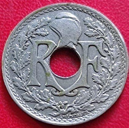 Frankrijk. 25 Centimes 1917 Lindauer. Cmes souligné, Postzegels en Munten, Munten | Europa | Euromunten