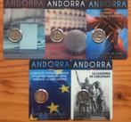 Andorra. 2 Euro 2015/2022 (5 coincards)  (Zonder