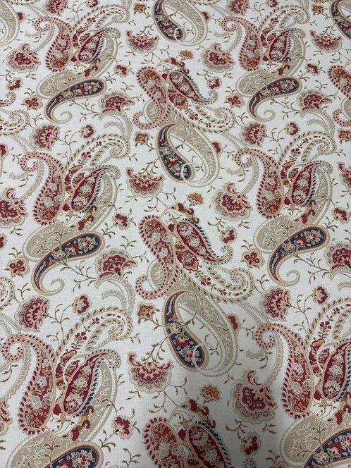 Stof gesneden in Panama 100% OEKO-TEX katoen Paisley, Antiek en Kunst, Antiek | Tapijten, Tafelkleden en Textiel