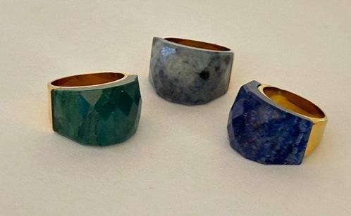 Esmeralda; lapis lazuli; labradoriet. Natuurlijk., Verzamelen, Mineralen en Fossielen