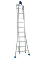 Solide 2-delige ruitenwasserladder 2×10 sporten, Doe-het-zelf en Bouw, Ladders en Trappen, Nieuw, Ophalen of Verzenden, Ladder