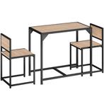 tectake Zitgroep Milton - Industrieel licht hout, eiken Sono, Huis en Inrichting, Complete eetkamers, Verzenden, Nieuw