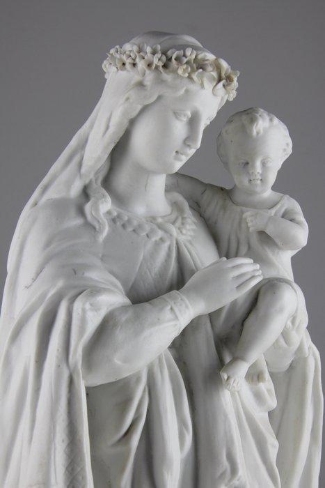 Letu&Mauger - Statue, Groot beeld - Maria met Kind - 51 cm -, Antiek en Kunst, Kunst | Niet-Westerse kunst