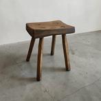 Kruk - Eik - Een vintage eikenhouten kruk