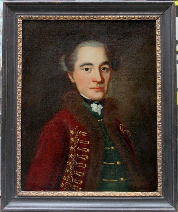 Europese school (XIX) - Portrait of Hungarian nobleman in, Antiek en Kunst, Kunst | Schilderijen | Klassiek