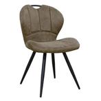 Stoelen | MIRACLE | Microvezel/Metaal | Olive | Zwarte, Verzenden, Nieuw in verpakking