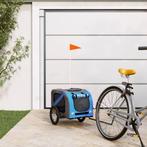 vidaXL Hondenfietstrailer oxford stof en ijzer blauw en, Verzenden, Nieuw