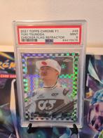 2021 Topps Chrome, Purple Checker Flag and Checker Flag Yuki, Nieuw